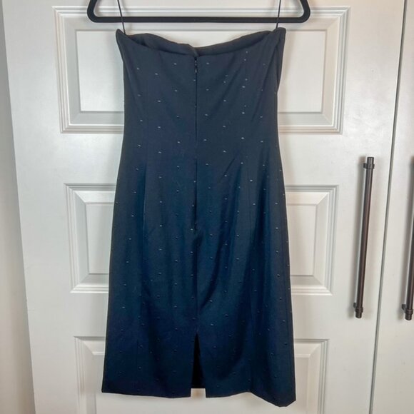 Richard Tyler Couture Black Strapless Sheath Dress Women’s Size 6 – Made in USA, - Picture 3 of 8